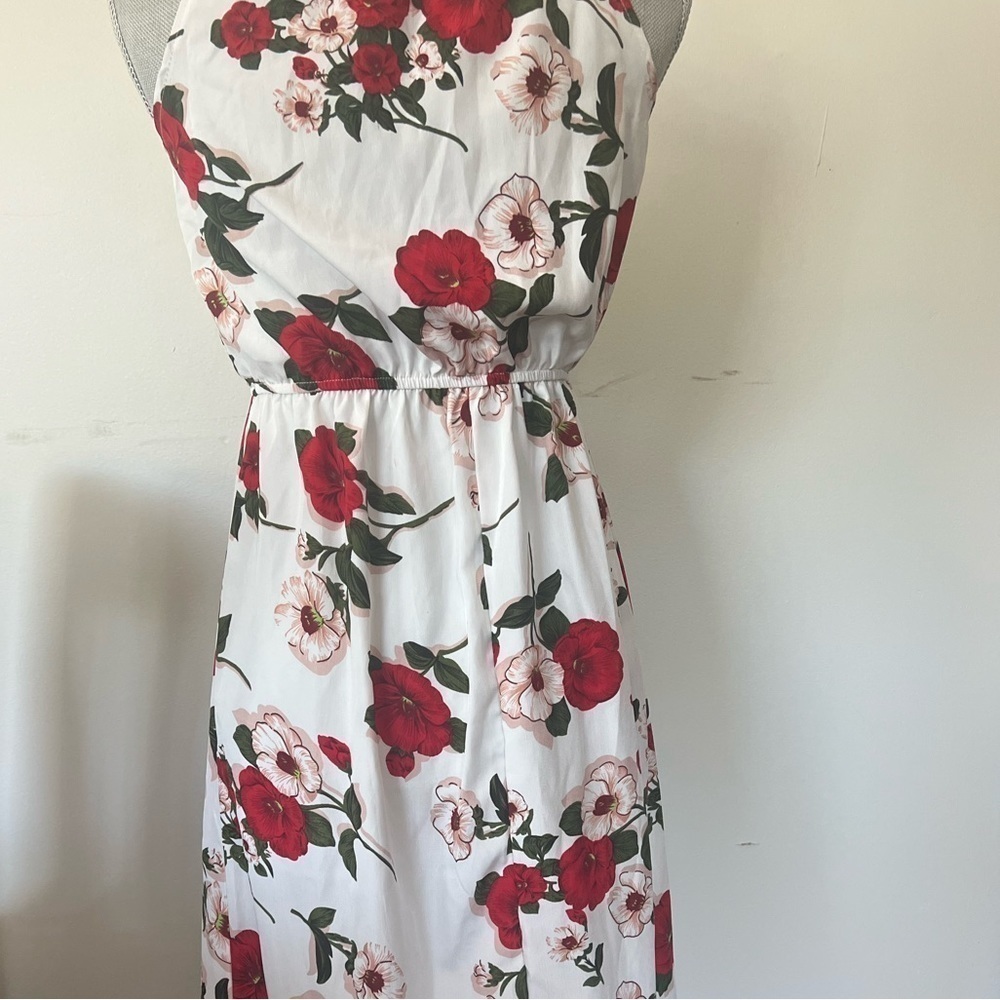 Romwe Women’s/juniors polyester floral halter neck sundress size S - Picture 9 of 9